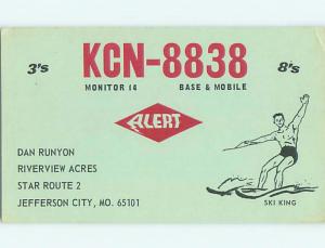 comic - QSL CB HAM RADIO CARD Jefferson City Missouri MO t9519