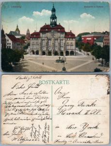 LUNEBURG MARKTPLATZ m. RATHAUS GERMANY ANTIQUE POSTCARD