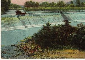 1908 Clinton NY The Dam Oneida County New York RARE DB Rotograph Co. Postcard