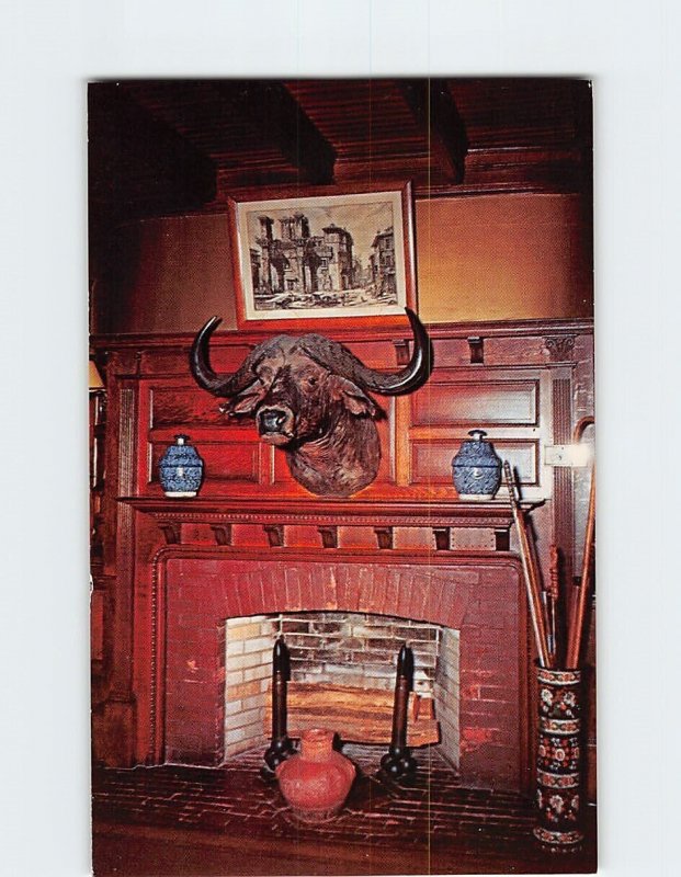 Postcard Fireplace, Main Hall, Sagamore Hill, Long Island, Oyster Bay, New York 