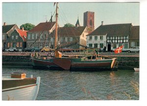 Sail Boat in Harbour, Ribe, Skibbroen, Denmark