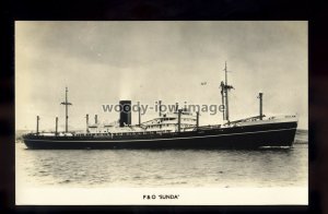ca0522 - P&O Cargo Ship - Sunda - postcard plain back