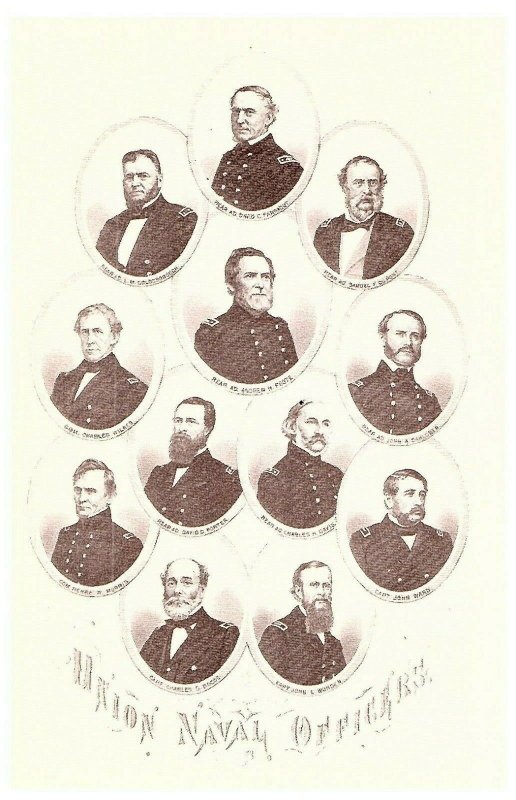 Lot of 12 Civil War Postcard Union Generals Navy Blue Lincoln & More Rare-