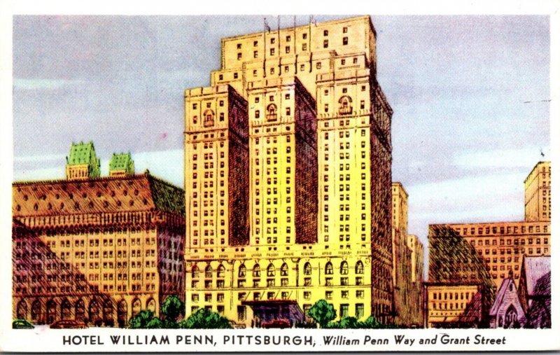 Pennsylvania Pittsburgh Hotel William Penn 1951