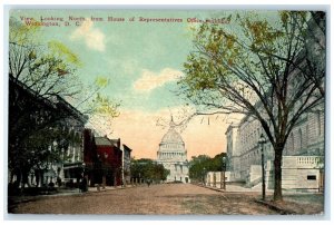 1910 View Looking North House Representative Office Building Washington Postcard