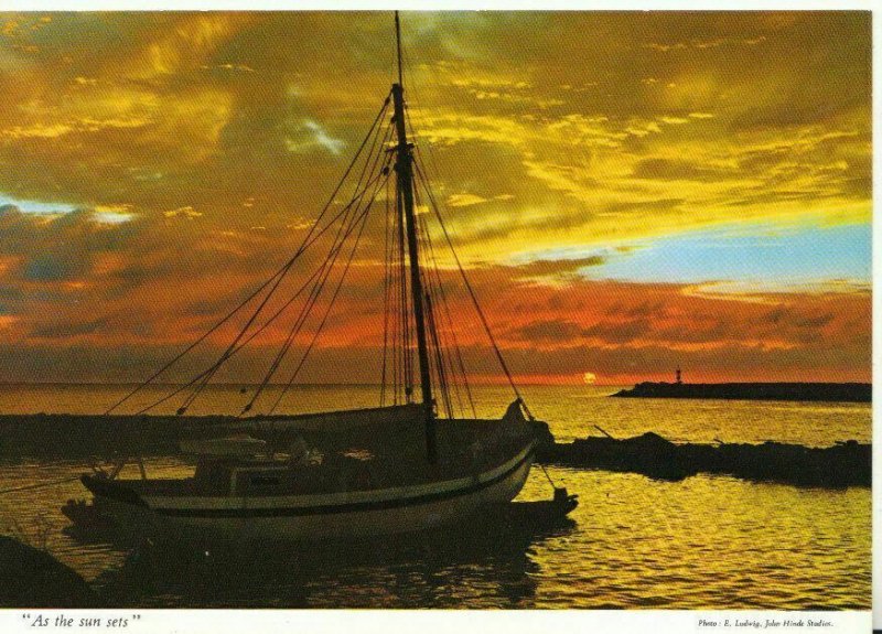 Unknown Postcard - Unknown Location - As The Sun Sets  - Ref TZ2898