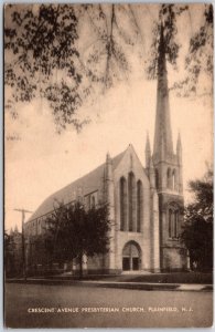 Crescent Avenue Presbyterian Church Plainfield New Jersey NJ Religious Postcard