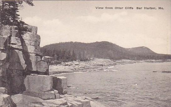 Maine Bar Harbor View From Oter Cliffs Bar Harbor Albertype