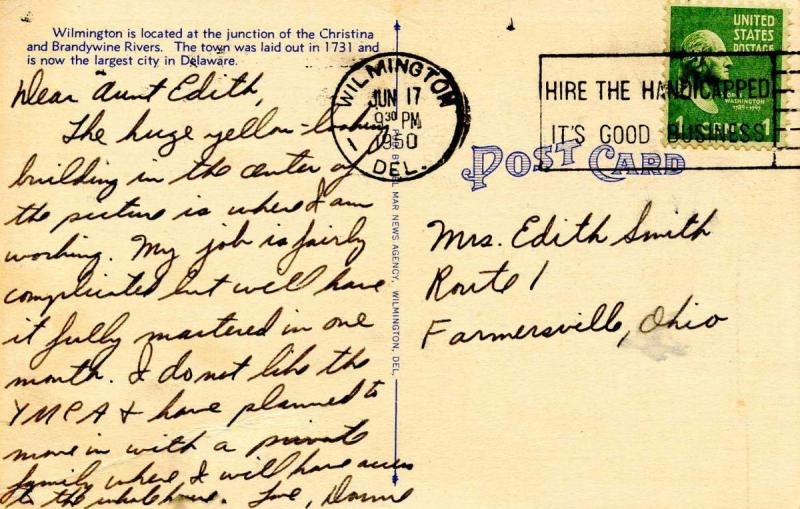 DE - Wilmington. Aerial View