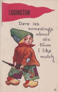 Michigan Ludington 1910 Pennant Series