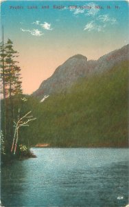 Profile Lake & Eagle Cliff White Mtns NH Litho Postcard Postmarked 1904
