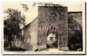 Lautrec - Gate of Caussade and its Walls - Old Postcard