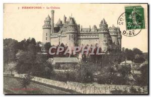 Old Postcard Pierrefonds Chateau