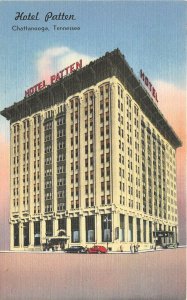 Chattanooga Tennessee 1940s Postcard Hotel Patten
