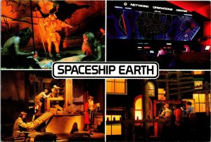 Spaceship Earth time Machine AT&T Epcot Center Walt Disney Postcard