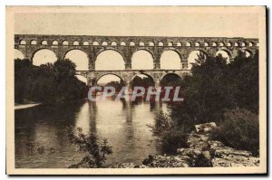 Postcard Old La Douce France Nimes The Pont du Gard