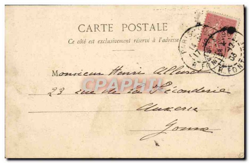 Old Postcard Paris Bois de Boulogne