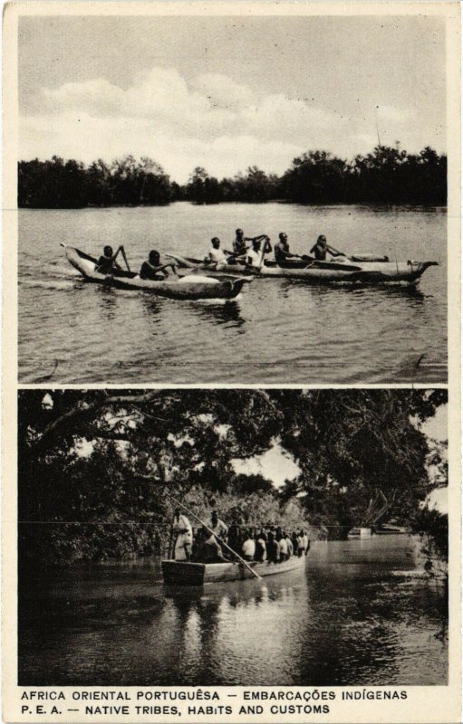 PC CPA MOZAMBIQUE, EMBARCAOES INDIGENAS, VINTAGE POSTCARD (b20786)