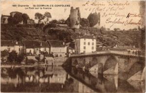 CPA CHARENTE - St-GERMAIN-de-CONFOLENS - Le Pont sur la VIENNE (654403)