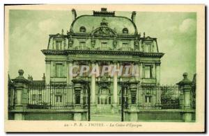 Old Postcard Bank Caisse d & # 39Epargne Troyes