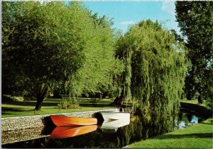 Mill Creek Kelowna BC Boats Unused Vintage Postcard C7