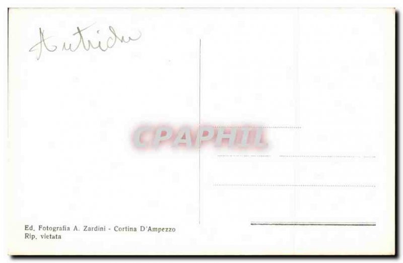 Old Postcard Cortina Ed Miramonti da Fotografia A Zardini Cortina d Ampezzo R...