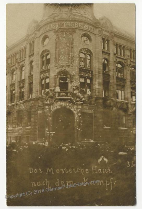 German Revolution 1919 Berlin Tageblatt Freikorps RPPC 51867