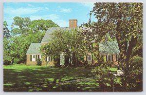 Concord Massachusetts~Colonial House of Antiquarian Society~Vintage Postcard