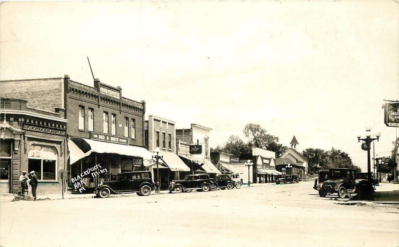 RPPC Postcard Main Street Scene Blackduck MN, HAK 19 Beltrami Co. Unposted