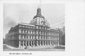 The Post Office, St. Louis, Missouri, Early Postcard, Unused