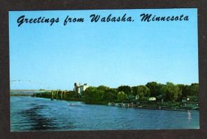 MN Greetings WABASHA MINNESOTA Red Wings Boat Harbor PC