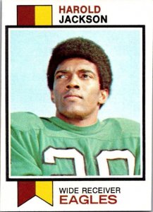 1973 Topps Football Card Harold Jackson Philadelphia Eagles sk2430