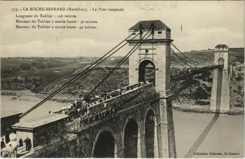 CPA La ROCHE-BERNARD - Le Pont suspendu (33048)