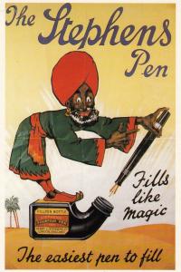 The Stephens Pen Fountain Ali Baba Turkish Indian Advertising Poster Postcard