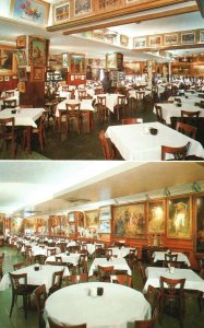 Vintage Postcard Interior View Paintings Haussner's Restaurant Inc. Baltimore MD