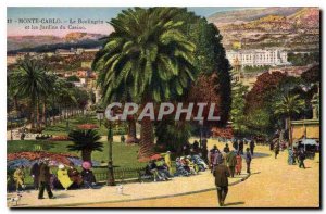 Old Postcard Monte Carlo on Boulingrin and the casino garden
