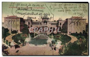 Old Postcard Marseille Palais Longchamp