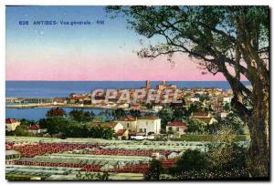 Old Postcard Antibes Vue Generale