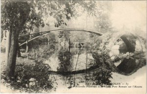 CPA Env. de LIMOGES La Nouvelle Passerelle et le Vieux Pont Romain (122358)