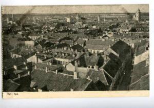 158133 Lithuania Vilnius WILNA View Vintage postcard