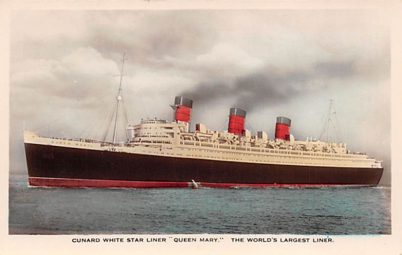 Queen Mary Cunard Line Ship 1936 