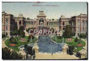 Old Postcard Marseille Le Palais Longchamp