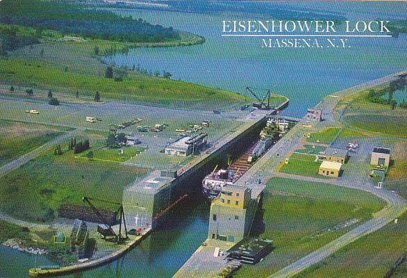 New York Massena Canadian Cargo Ship In Eisenhower Lock | United States