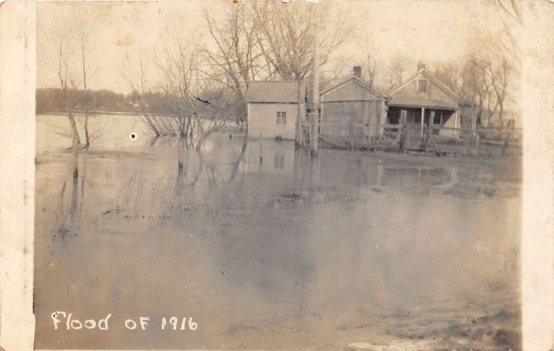 F12/ Gayville  South Dakota Postcard RPPC 1916 Flood Disaster Home