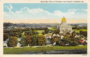 Birdseye view of Frankfort and capitol Frankfort KY