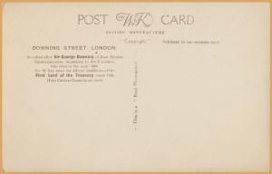 RPPC-London, U.K., 10, Downing Street, The Official Residence of the Prime Minis