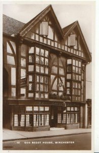 Hampshire Postcard - God Begot House - Winchester - Real Photograph - Ref 988A