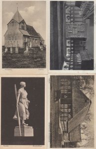 Husum Germany Bauernhaus Farm House Statue 4x Old Postcard s