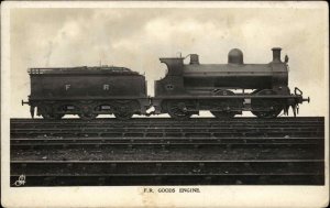 FR Goods Train Engine & Car Furness Railway TUCK Ser 19 Real Photo Postcard