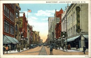 Wheeling West Virginia WV Street Scene c1920s Postcard